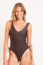 Load image into Gallery viewer, Gallery: Rio De Sol One-Piece Shimmer-Coffee Zoe