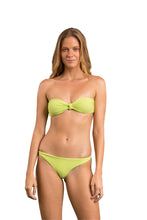 Load image into Gallery viewer, Model Front: Rio De Sol Set Set Bora-Citrus Bandeau-Joy Leblon
