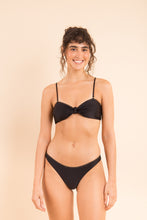 Load image into Gallery viewer, Image 12: Rio De Sol Top Top Shimmer-Black Bandeau-Joy