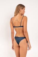 Load image into Gallery viewer, Model Back: Rio De Sol Set Set Shimmer-Shark Balconet-Tie Cheeky-Tie-Gold