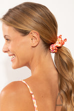 Load image into Gallery viewer, Model Front: Rio De Sol Hair Accessory Ditsy-Butter Scrunchie