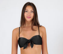 Load image into Gallery viewer, Gallery: Rio De Sol Top Top Shimmer-Black Bandeau-No