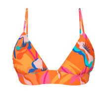 Load image into Gallery viewer, Product Front: Rio De Sol Top Top Orange-Bloom Tri-Cos