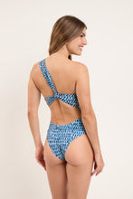 Load image into Gallery viewer, Model Back: Rio De Sol One-Piece Chuva Santorini