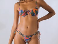 Load and play video in Gallery viewer, Video: Rio De Sol Top Top Jungle Balconet-Tie