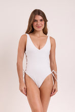 Load image into Gallery viewer, Model Front: Rio De Sol One-Piece Memphis-White Zoe