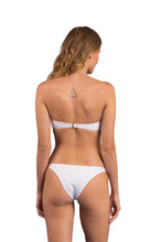 Load image into Gallery viewer, Model Back: Rio De Sol Top Top Bora-White Bandeau-Joy