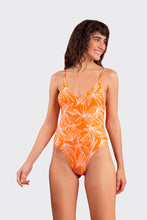 Load image into Gallery viewer, Image 04: Rio De Sol One-Piece Trail-Orange Hype