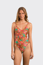 Load image into Gallery viewer, Model Front: Rio De Sol One-Piece Tropics Hype