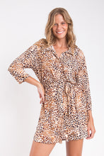 Load image into Gallery viewer, Gallery: Rio De Sol Shirtdress Leopard Chemise
