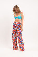 Load image into Gallery viewer, Image 04: Rio De Sol Beach Trousers Leaves Wide Pants
