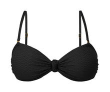Load image into Gallery viewer, Product Front: Rio De Sol Top Top Bora-Black Bandeau-Joy
