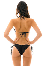 Load image into Gallery viewer, Model Back: Rio De Sol Top Top Ambra Preto Eva
