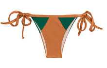 Load image into Gallery viewer, Product Front: Rio De Sol Bottom Calcinha Copper Green
