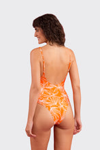 Load image into Gallery viewer, Model Back: Rio De Sol One-Piece Trail-Orange Hype
