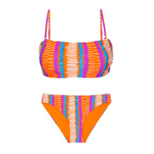 Load image into Gallery viewer, Product Front: Rio De Sol Set Set Stripes Bandeau-Reto Essential-Comfy
