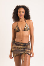 Load image into Gallery viewer, Model Front: Rio De Sol Beach Skirt Leo Skirt-Rushed
