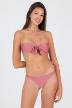 Load image into Gallery viewer, Model Front: Rio De Sol Set Set Shimmer-Confetti Bandeau-Knot Nice-Fio
