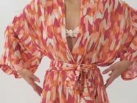 Load and play video in Gallery viewer, Video: Rio De Sol Kaftans / Cover Ups Mirage Kaftan Bel
