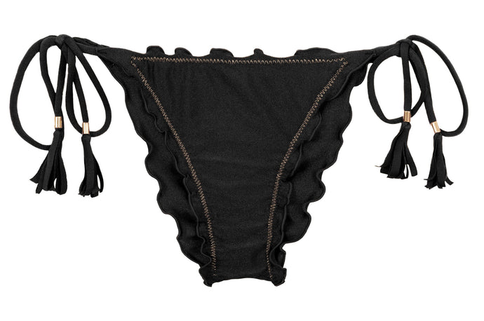 Product Front: Rio De Sol Bottom Bottom Shimmer-Black Frufru