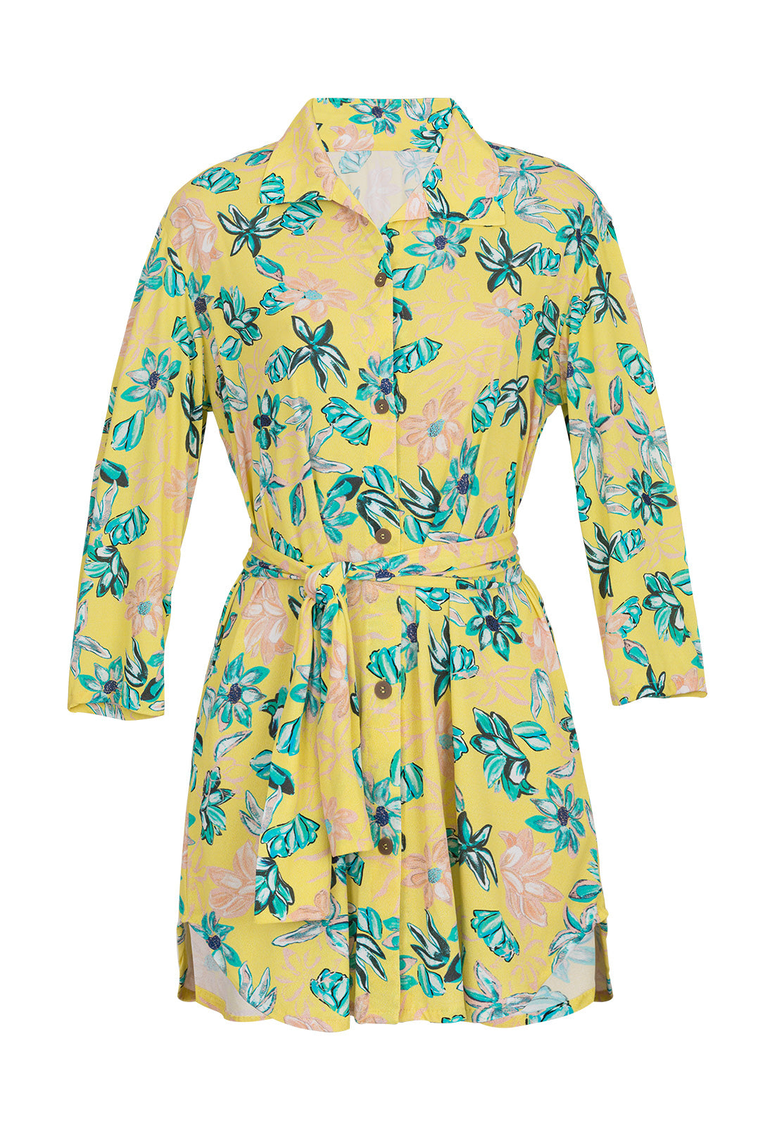 Product Front: Rio De Sol Shirtdress Chemise Florescer
