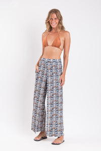 Image 04: Rio De Sol Beach Trousers Ikat Wide Pants