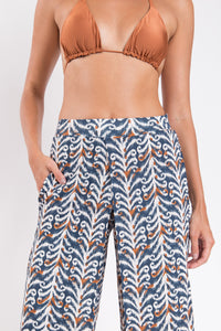 Image 07: Rio De Sol Beach Trousers Ikat Wide Pants