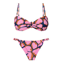 Load image into Gallery viewer, Product Front: Rio De Sol Set Set Amore-Pink Bandeau-Crispy Cheeky-Crispy
