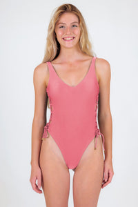 Model Front: Rio De Sol One-Piece Shimmer-Confetti Zoe