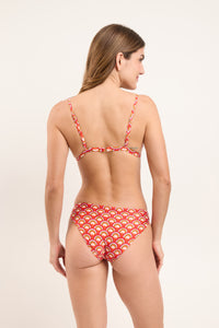 Model Back: Rio De Sol Top Top Floral-Scales Tri-Fixo