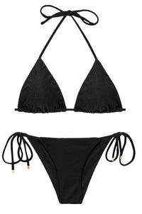 Set Shimmer-Black Tri-Inv Cheeky-Tie